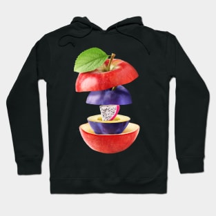 Apple Plum Dragon Fruit Gifts Vegetarian Hoodie